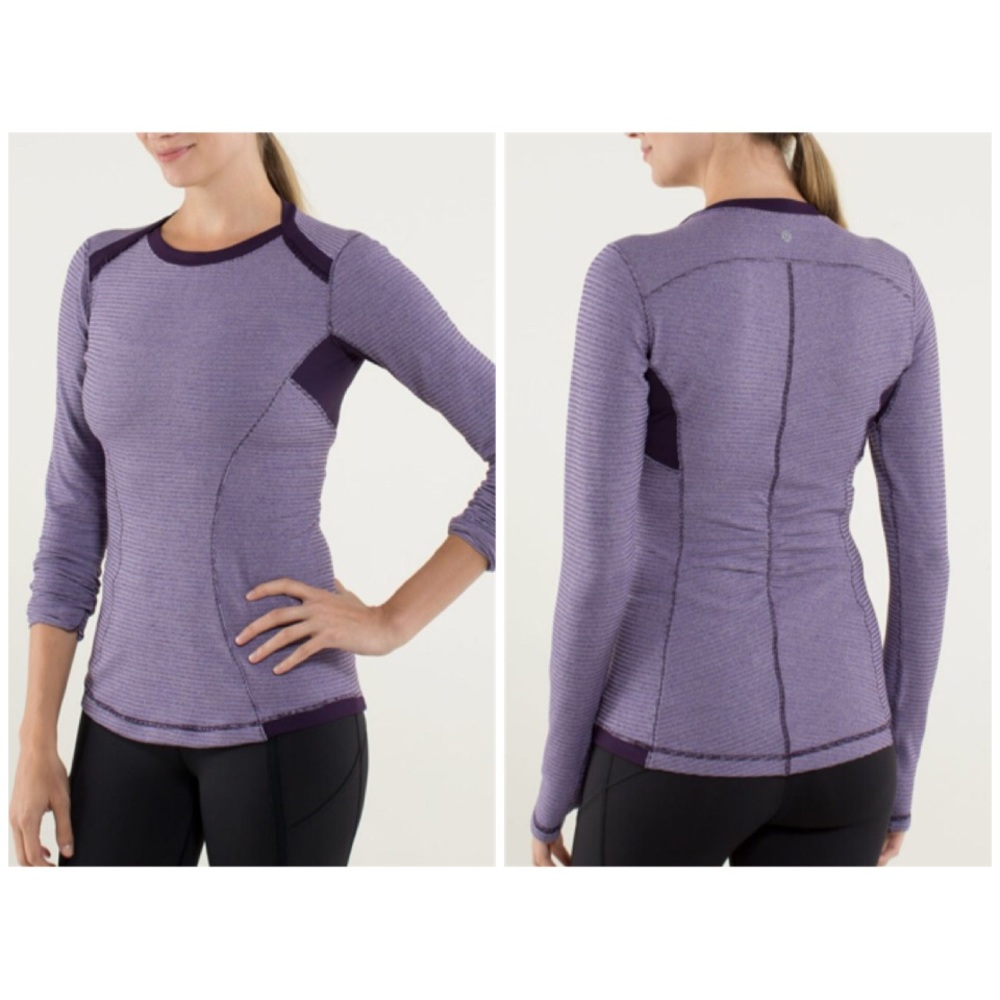 Lululemon🍋Base Runner Long Sleeve Deep Zinfadel 4